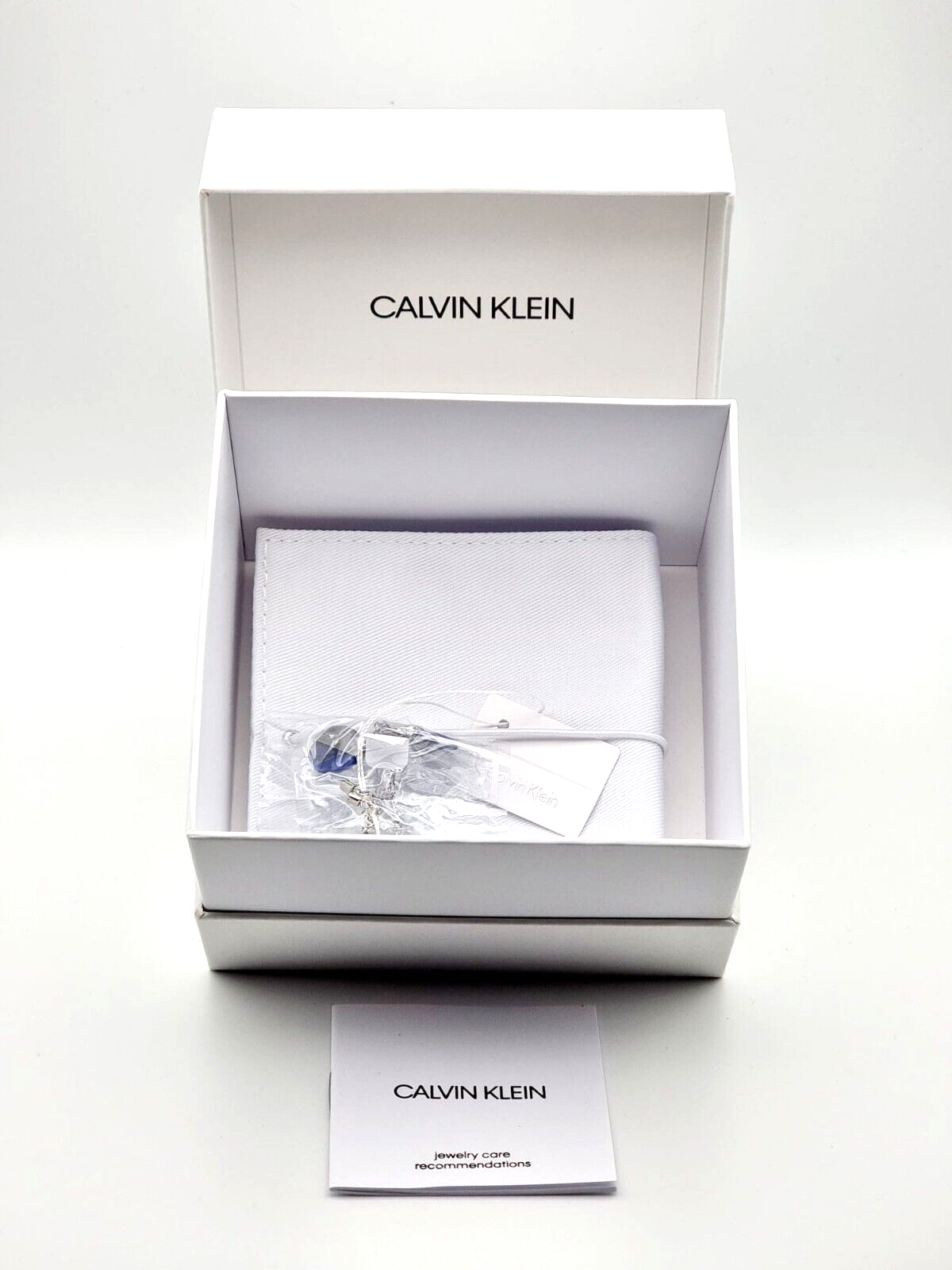 Neu CALVIN KLEIN SPICY KJ8RLB040200 EDELSTAHLARMBAND - BLAUER STEIN