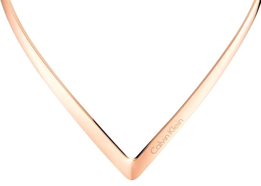 New CALVIN KLEIN OUTLINE KJ6VPJ100100 STAINLESS STEEL CHOKER - ROSE GOLD