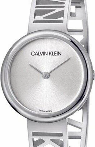 New Swiss Made CALVIN KLEIN Mania Silver Dial Medium Ladies Watch