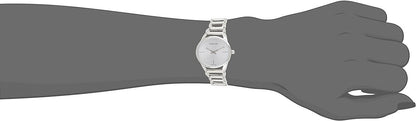 New Swiss Made CALVIN KLEIN Stately Quartz Silver Dial Ladies Watch