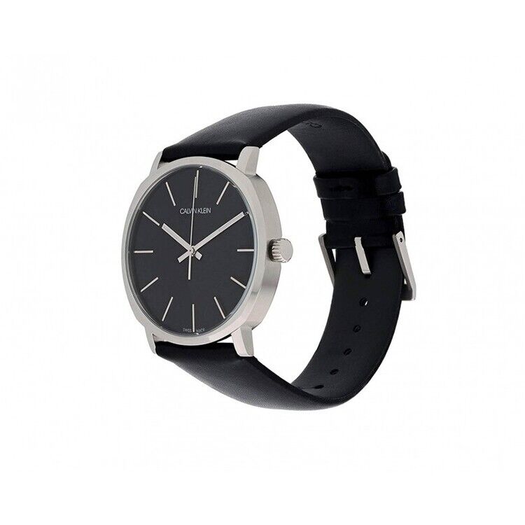 New Swiss Made CALVIN KLEIN Posh Quartz Black Dial Men's Watch