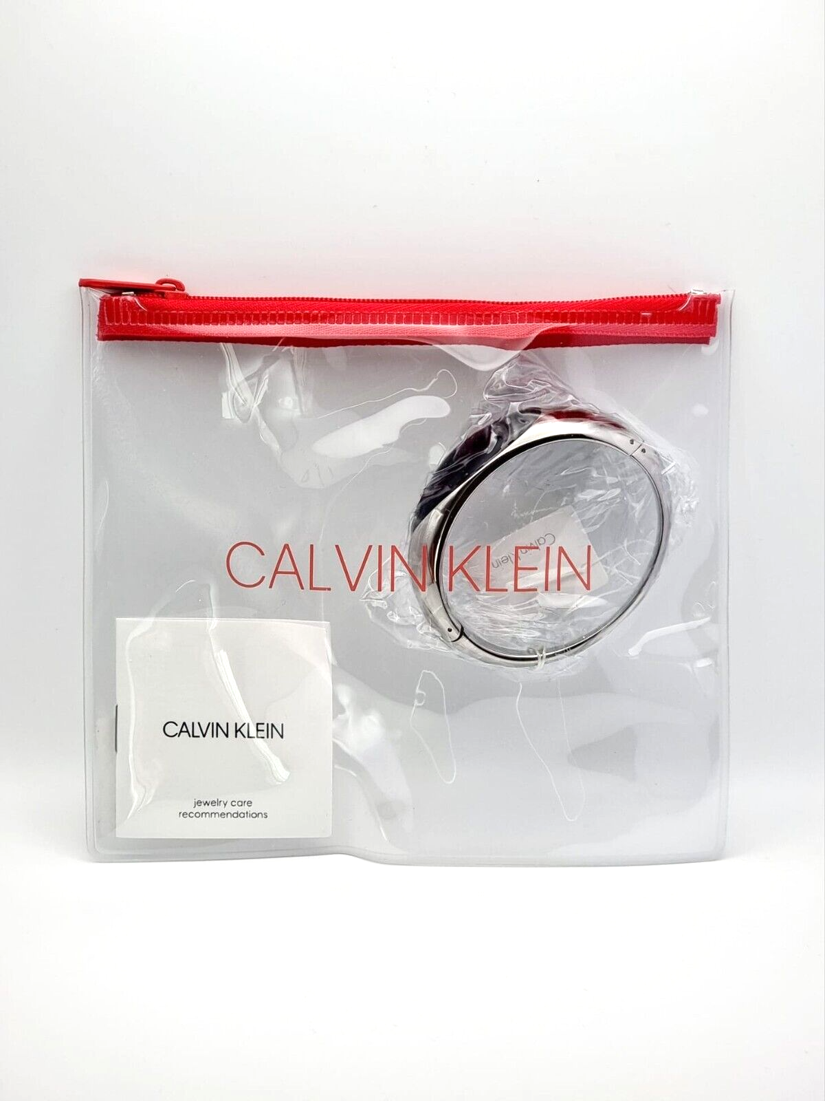 Neu CALVIN KLEIN ELLIPSE KJ3QLD02010S STEINARMBAND - SILBER/BLAU - S