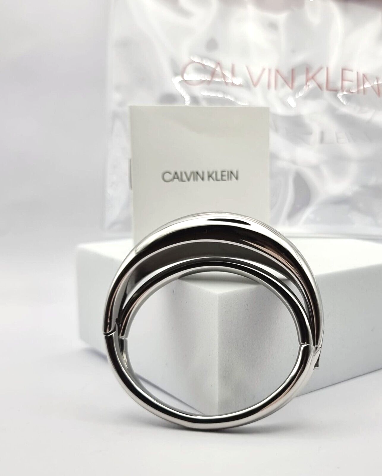 New CALVIN KLEIN FLUID B-GLE CLOS KJ3XMD0001XS - SILVER - XS