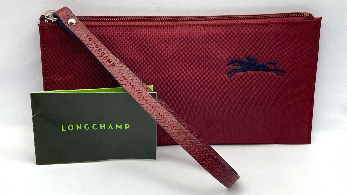 New LONGCHAMP LE PLIAGE CLUB COSMETIC CASE - GRENAT