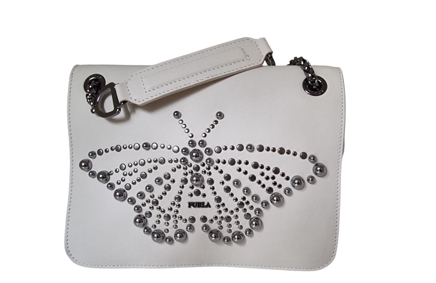 Neu FURLA GEMMA S TASCHE ECRU