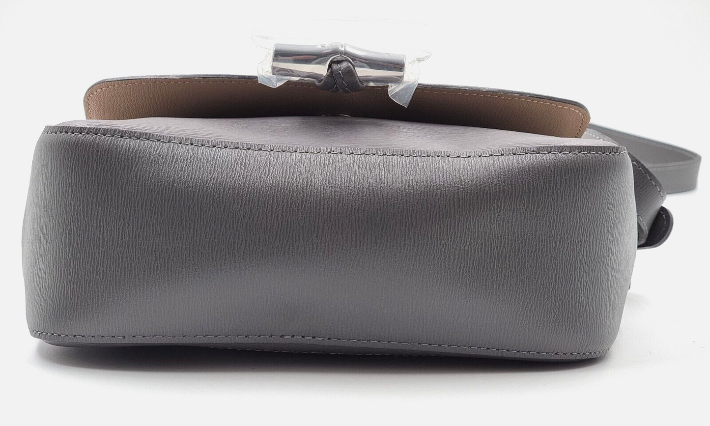 LONGCHAMP ROSEAU LEATHER XBODY BAG - GREY