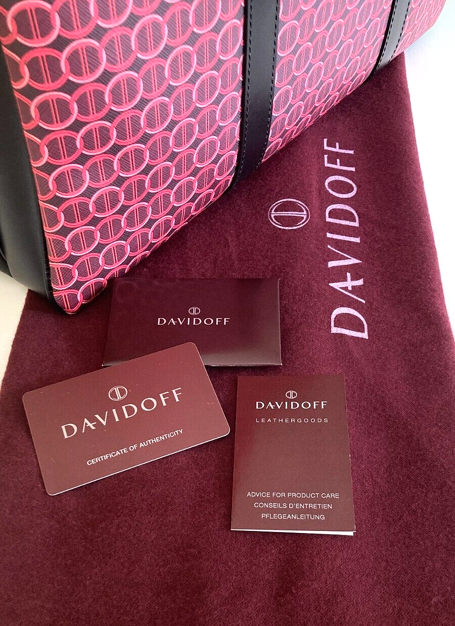 Neu DAVIDOFF LG COLORAMA SOFT SUITCASE 2 REISSVERSCHLÜSSE - ROT 