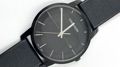 New Swiss Made CALVIN KLEIN City Quartz Black Dial Men's Watch