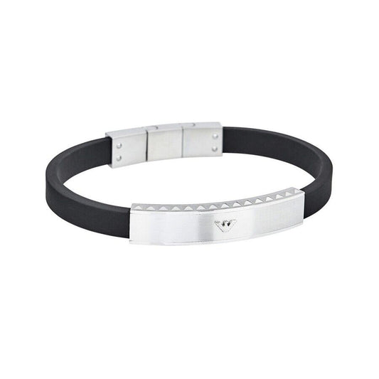 Neu EMPORIO ARMANI HERREN-OHRSTECKERARMBAND AUS EDELSTAHL - EGS1882040