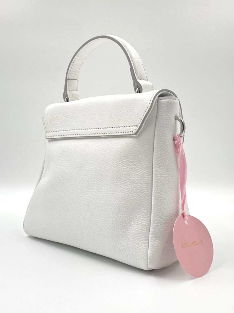Neu COCCINELLE CONCRETE DR5 55 01 01 H 10 HANDTASCHE - BLANCHE - S