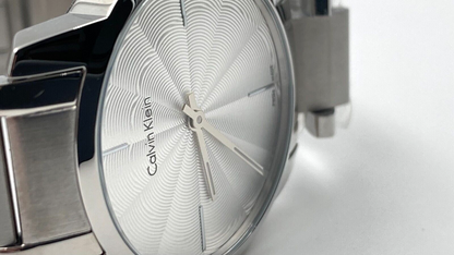 New Swiss Made CALVIN KLEIN City Quartz Silver Dial Ladies Watch