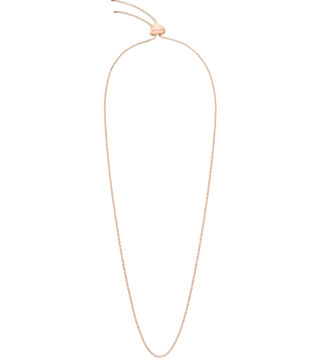 New CALVIN KLEIN SIDE KJ5QPN100300 STAINLESS STEEL NECKLACE - ROSE GOLD