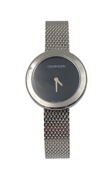 New Swiss Made CALVIN KLEIN Firm Quartz Black Dial Ladies Watch