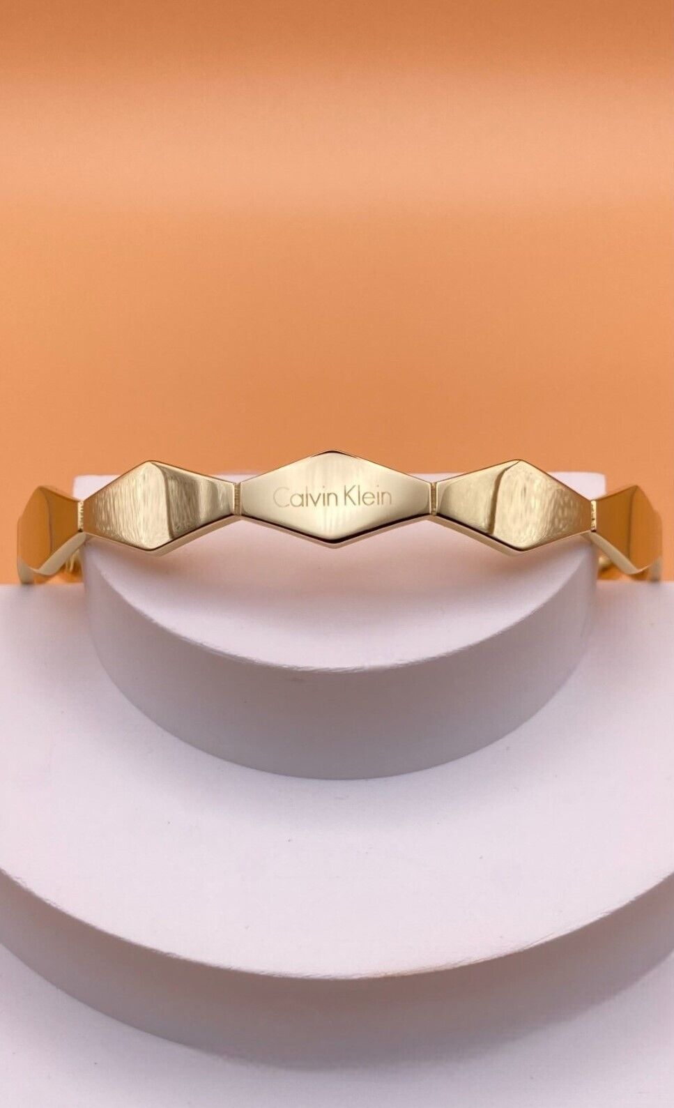 Neu CALVIN KLEIN SNAKE ARMREIF KJ5DJD1001XS - GOLD XS