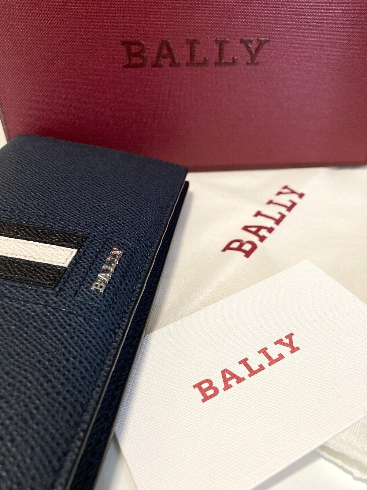 New BALLY TALIRO CONTINENTAL WALLET - NAVY