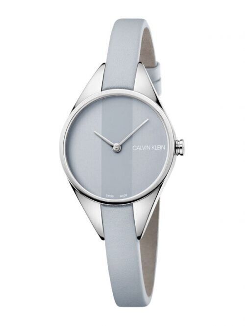 New Swiss Made CALVIN KLEIN Rebel Light Grey Dial Ladies Watch