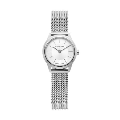 New Swiss Made CALVIN KLEIN Minimal Quartz Silver Dial Ladies Watch