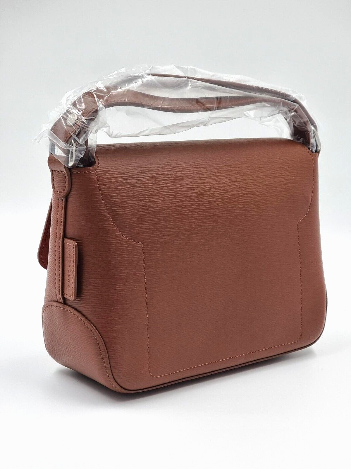 LONGCHAMP ROSEAU LEATHER XBODY BAG - CARAMEL