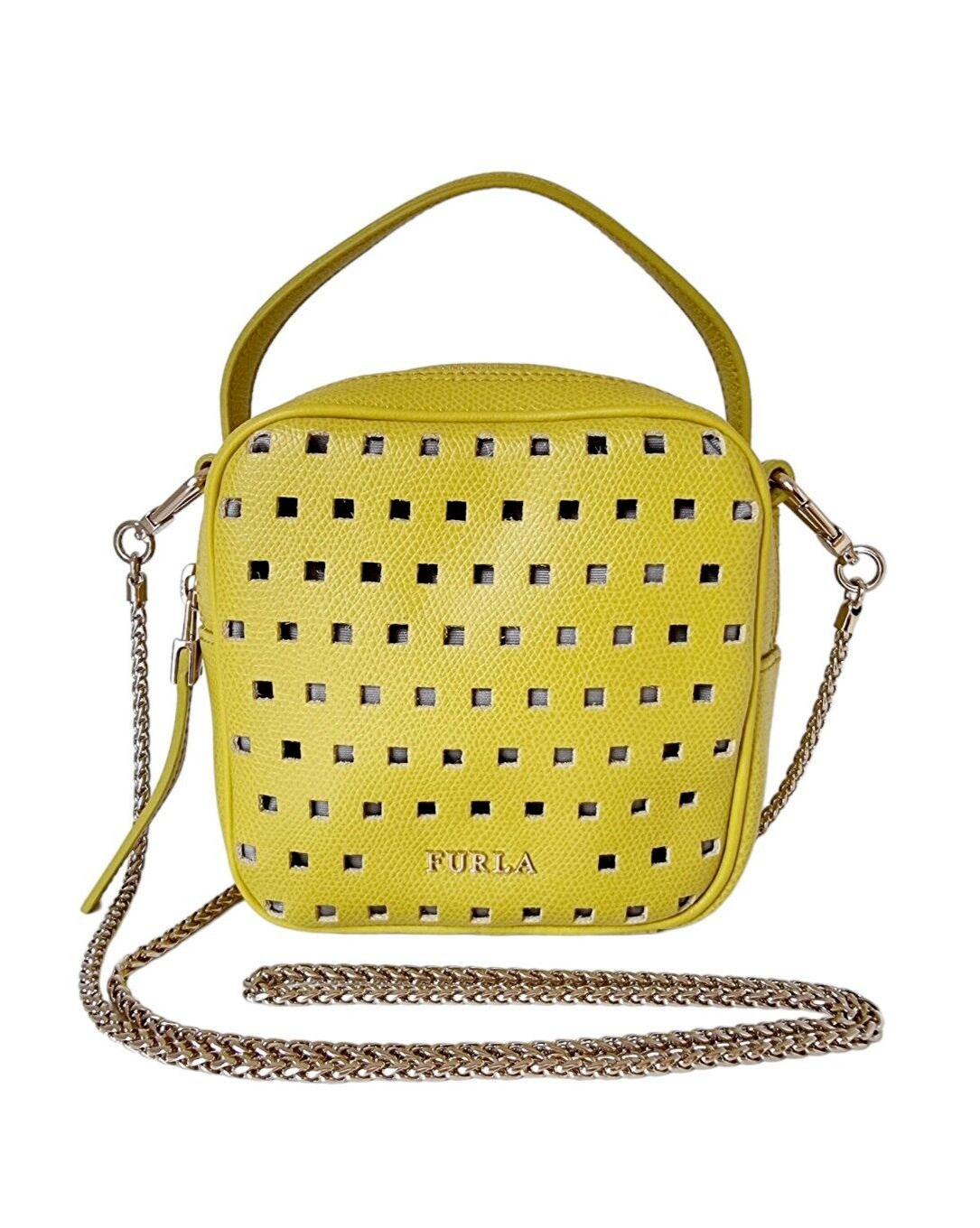 Neu FURLA YO-YO Mini XBody Bag - Senfgelb