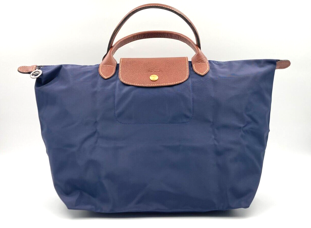 LONGCHAMP LE PLIAGE TOP HANDLE BAG - MEDIUM - NAVY