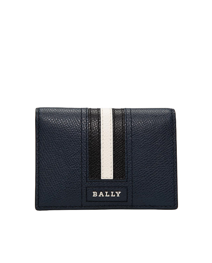 New BALLY SAFFIANO LEATHER - TARDS.LT/17 - CARD HOLDER - NAVY