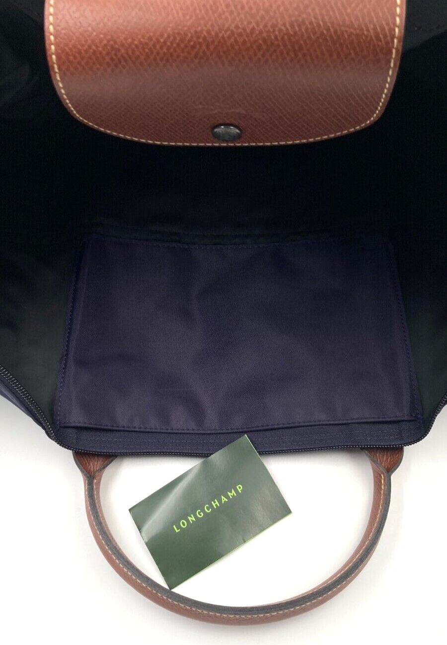 New LONGCHAMP LE PLIAGE EXPANDABLE TRAVEL BAG - LARGE - BILBERRY