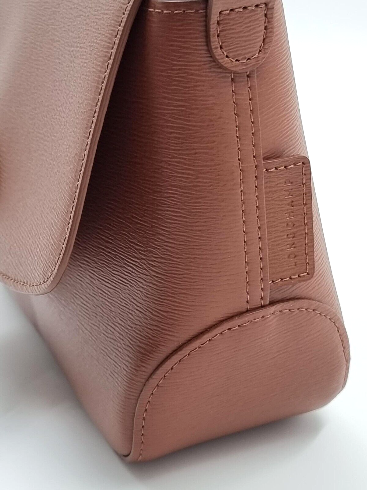 LONGCHAMP ROSEAU LEATHER XBODY BAG - CARAMEL