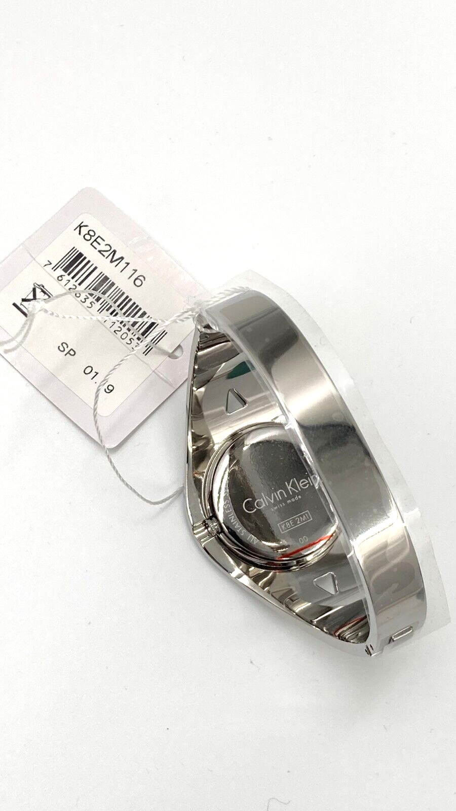 New Swiss Made CALVIN KLEIN Sensual Silver Dial Medium Bangle Ladies Watch