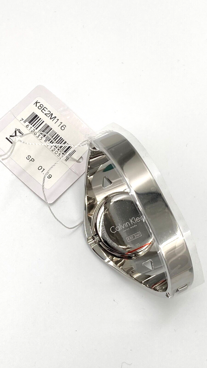 New Swiss Made CALVIN KLEIN Sensual Silver Dial Medium Bangle Ladies Watch