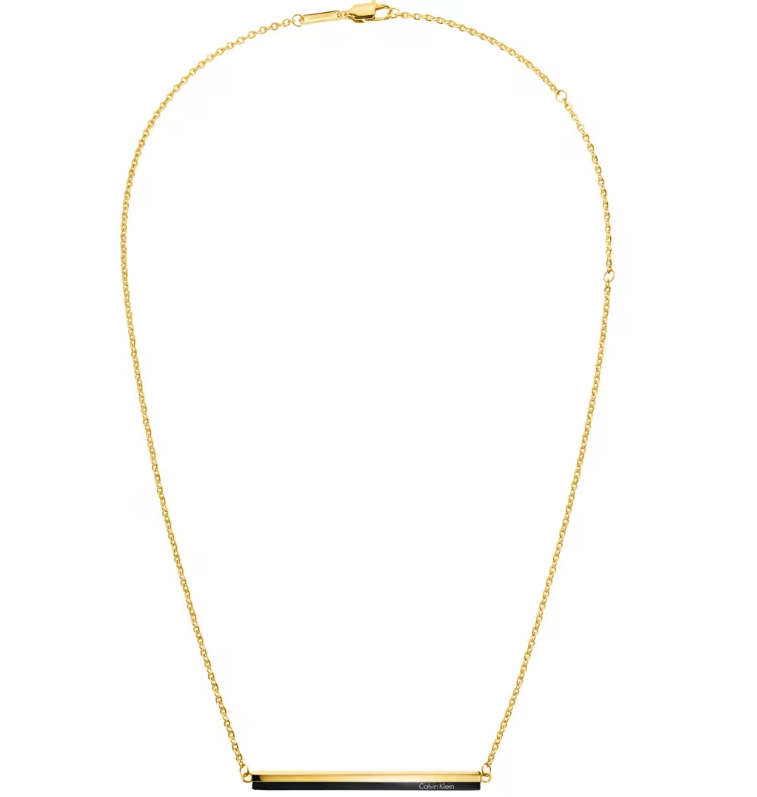 New CALVIN KLEIN KJ5VBN200100 GORGEOUS NECKLACE - GOLD/BLACK