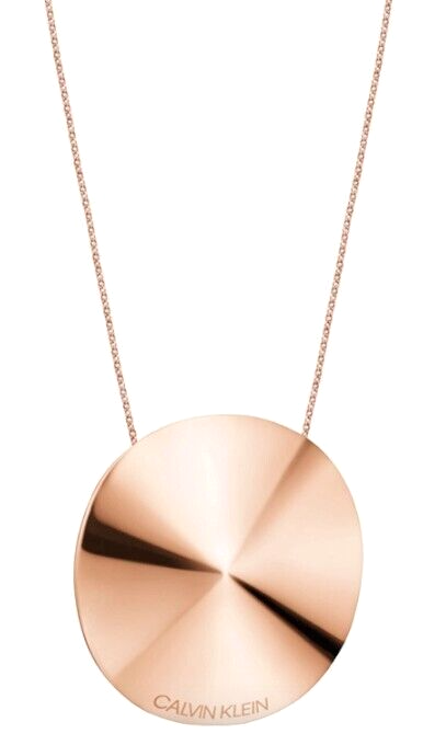 New CALVIN KLEIN SPINNER KJBAPN100100 STAINLESS STEEL NECKALCE - ROSE GOLD