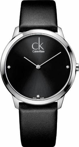 New Swiss Made CALVIN KLEIN Minimal Quartz Diamond Men's Watch