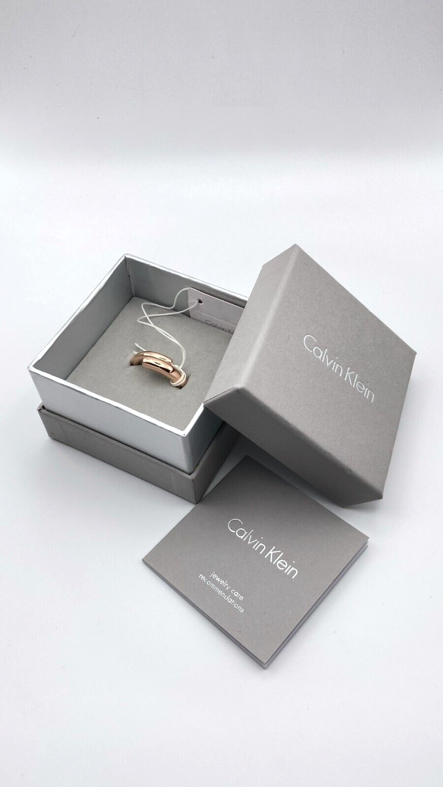 New CALVIN KLEIN SCENT RING KJ5GPR100108 - ROSE GOLD - SIZE 57