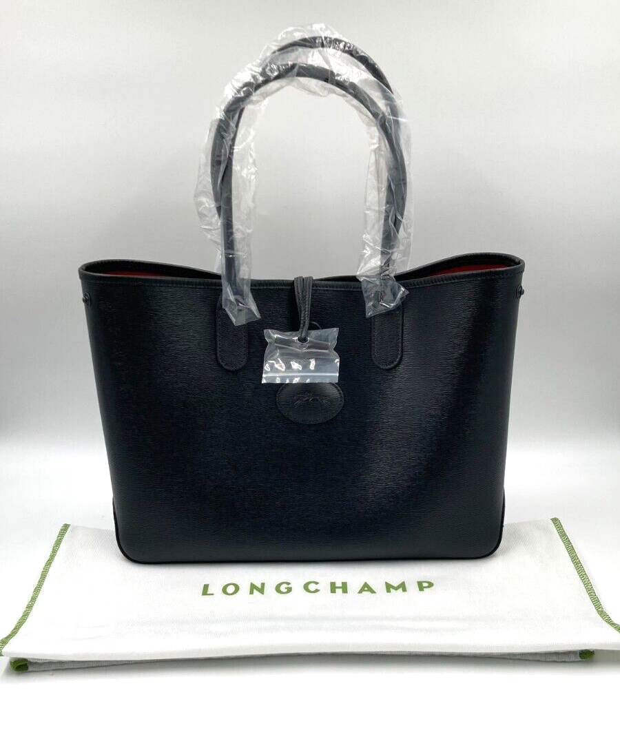 LONGCHAMP ROSEAU SHOULDER BAG - L - BLACK