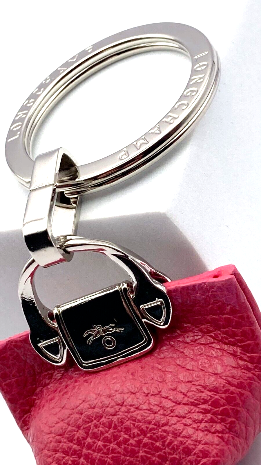 LONGCHAMP LE PLIAGE CUIR KEY CHAIN - PINK