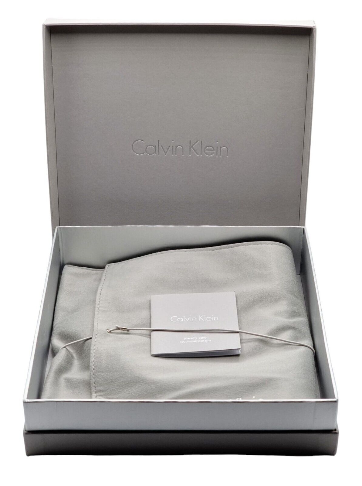 New CALVIN KLEIN OUTLINE KJ6VMJ000100 STAINLESS STEEL CHOKER NECKLACE - SILVER