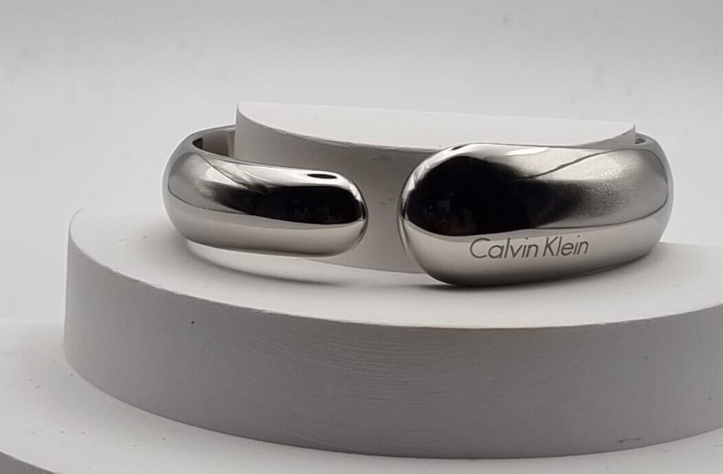 New CALVIN KLEIN INFORMAL KJ6GMD0001XS STAINLESS STEEL SILVER BANGLE - SIZE XS