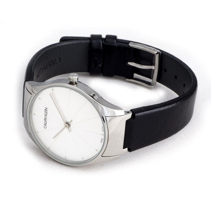 New Swiss Made CALVIN KLEIN Classic Quartz Silver Dial Ladies Watch