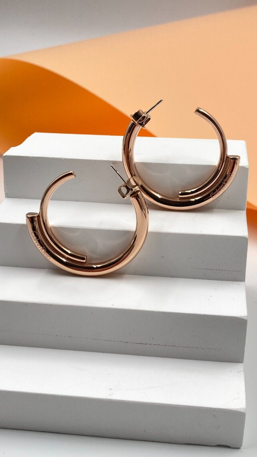 CALVIN KLEIN SCENT KJ5GPE100100 STAINLESS STEEL EARRINGS - ROSE GOLD