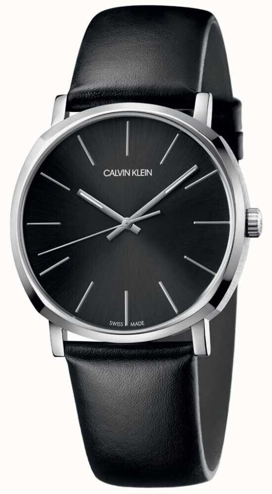 New Swiss Made CALVIN KLEIN Posh Quartz Black Dial Men's Watch