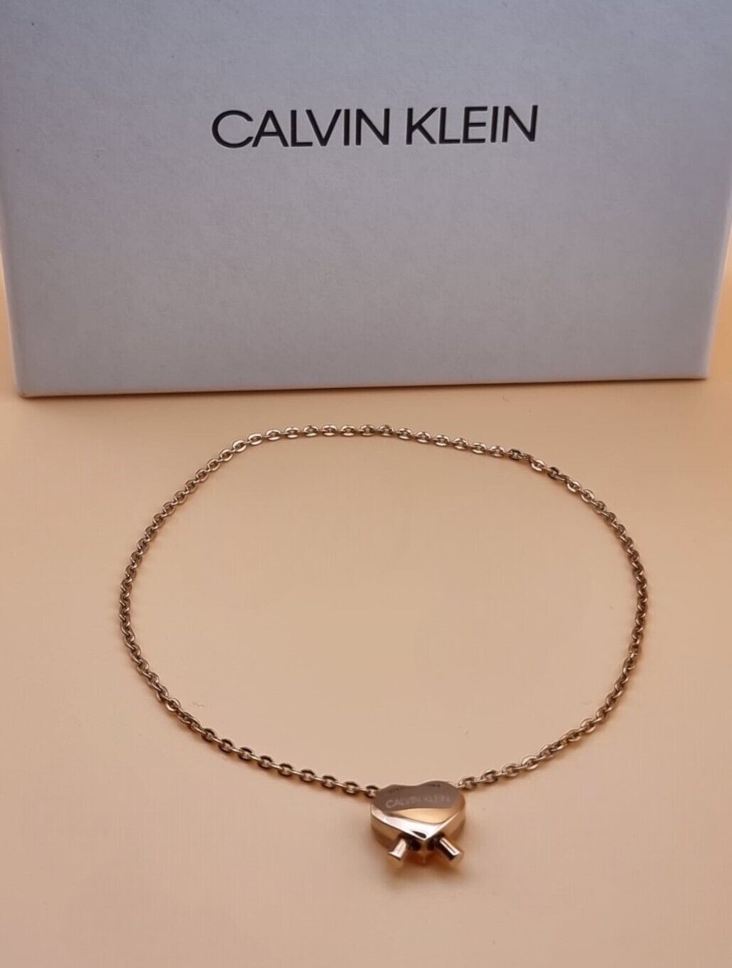 New * CALVIN KLEIN SIDE BRACELET KJ5QPB100200 - ROSE GOLD