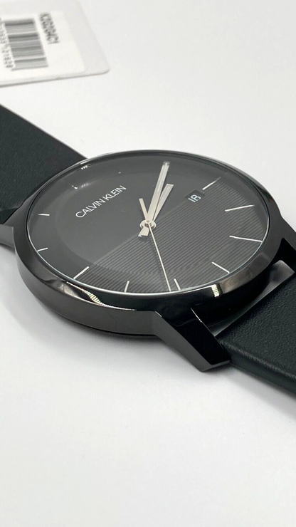 New Swiss Made CALVIN KLEIN City Quartz Black Dial Men's Watch