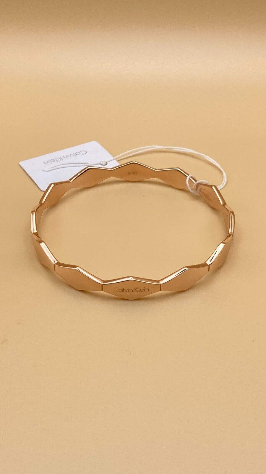 Neu CALVIN KLEIN SNAKE ARMREIF KJ5DPD1001XS - ROSÉGOLD PVD BESCHICHTET - GRÖSSE XS