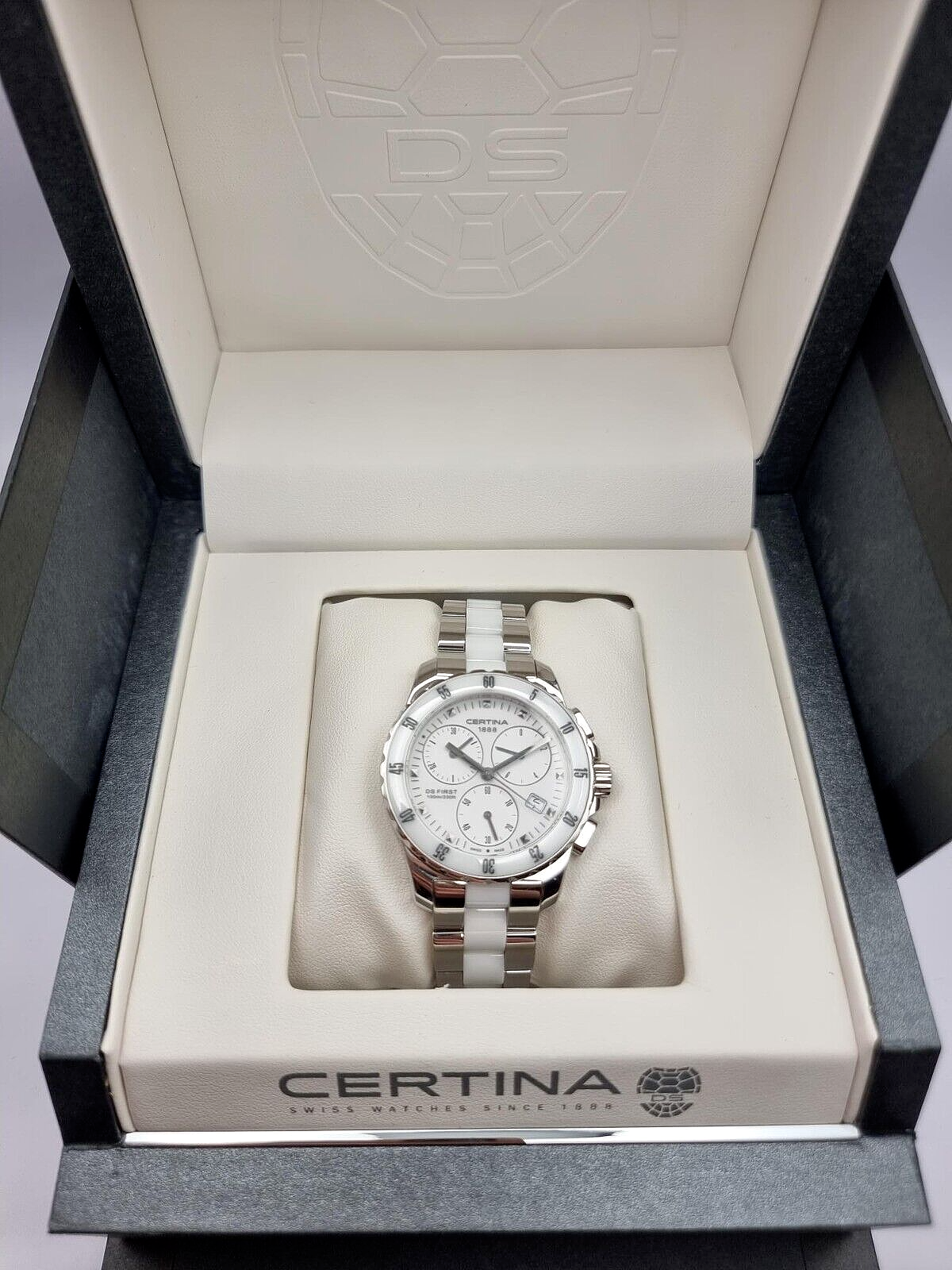 New CERTINA DS FIRST LADY CERAMIC CHRONOGRAPH - WHITE