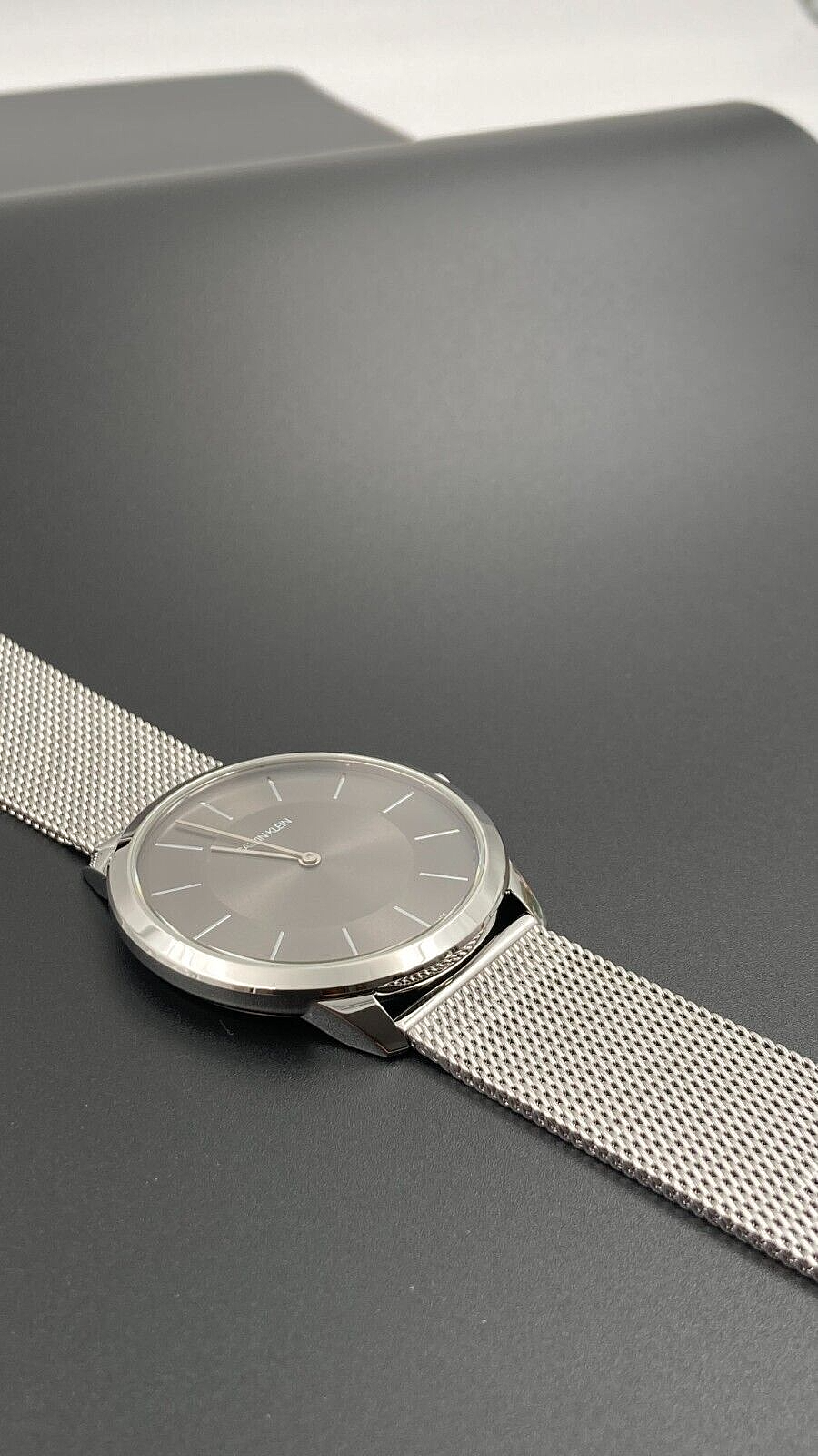 New Swiss Made CALVIN KLEIN Minimal Stainless Steel Men's Watch