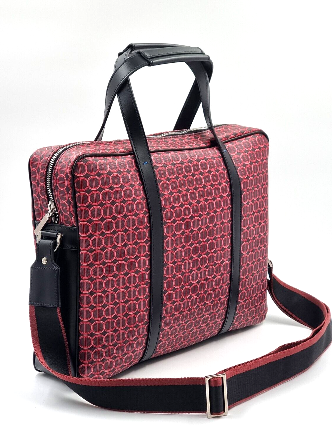 Neu DAVIDOFF COLORAMA BUSINESS TASCHE 1 ZIP - ROT