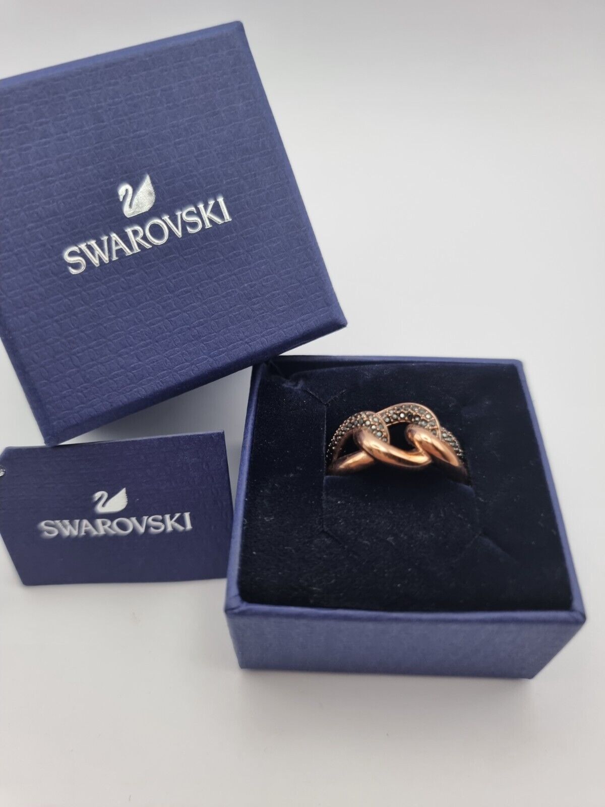 New SWAROVSKI LANE MOTIV RING - ROSEGOLD - GR. 52