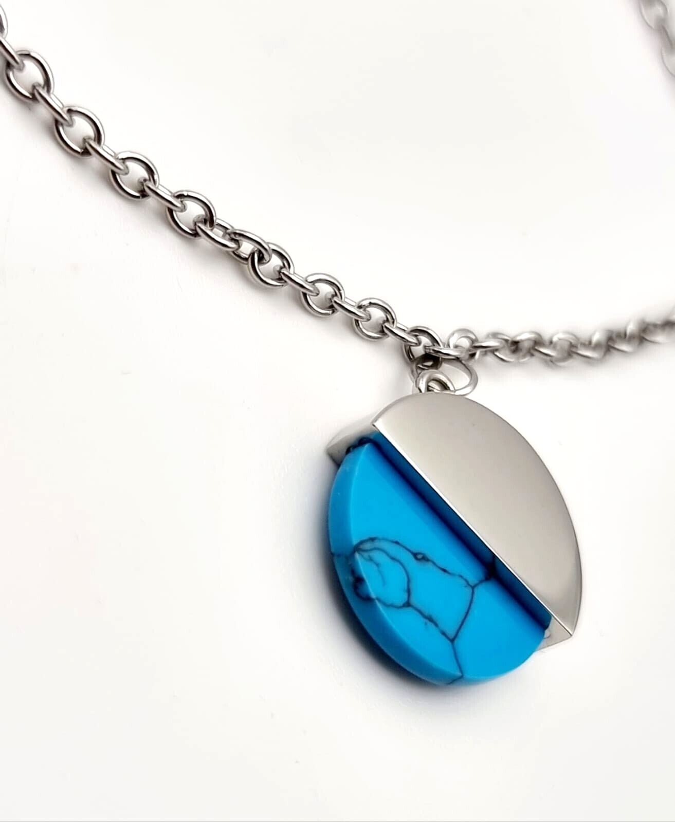 Neu CALVIN KLEIN SPICY KJ8RLB040100 EDELSTAHLARMBAND - TÜRKIS