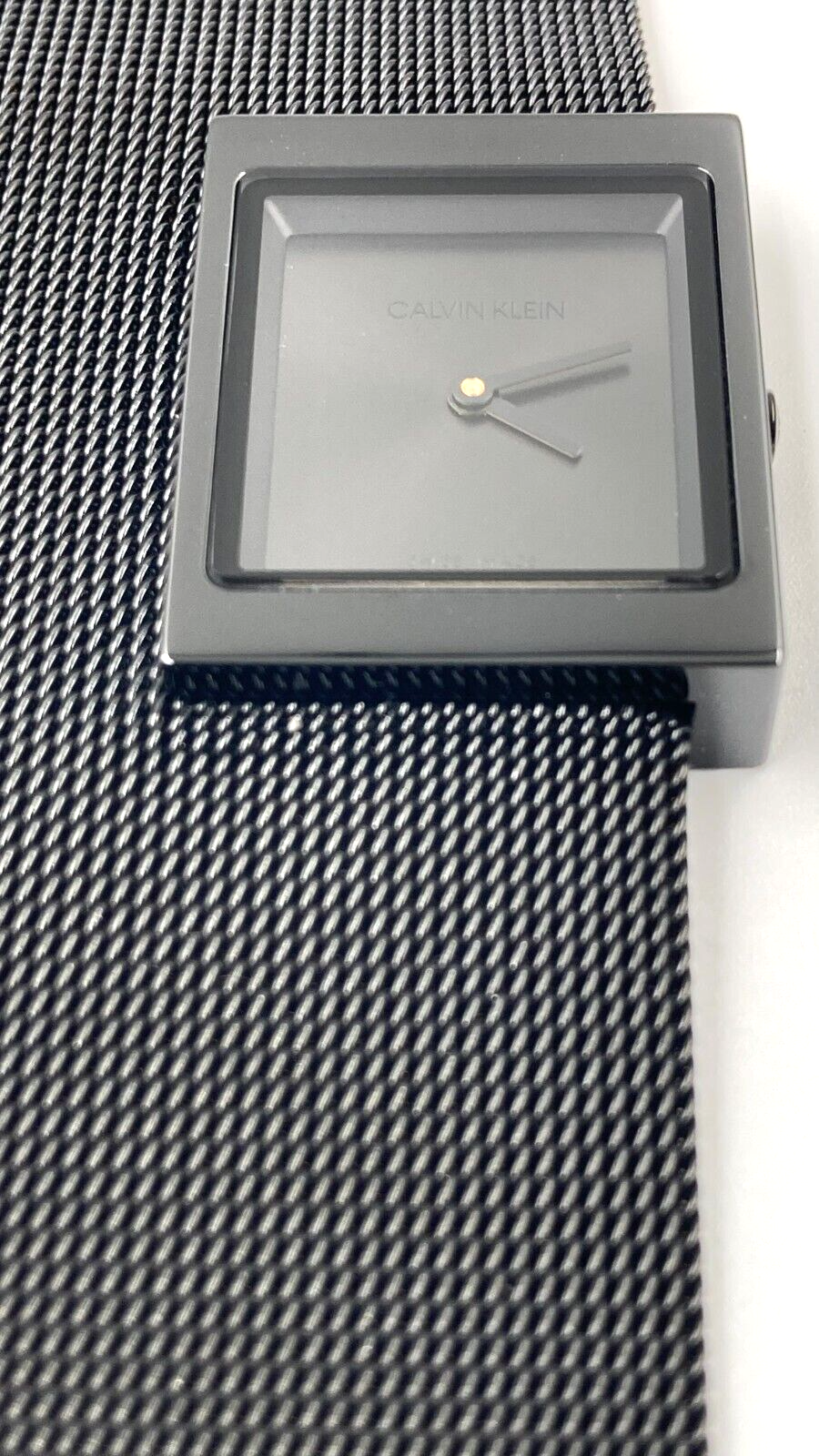 New Swiss Made CALVIN KLEIN Ladies Black Dial Watch