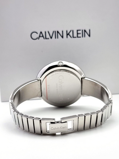 New Swiss Made CALVIN KLEIN Chic Quartz Black Dial Ladies Watch